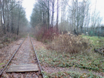 Ehem. Abzweig zum Wismutbahnhof